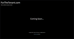 Desktop Screenshot of forthetenant.com