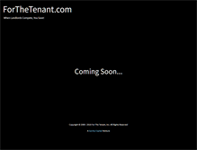 Tablet Screenshot of forthetenant.com